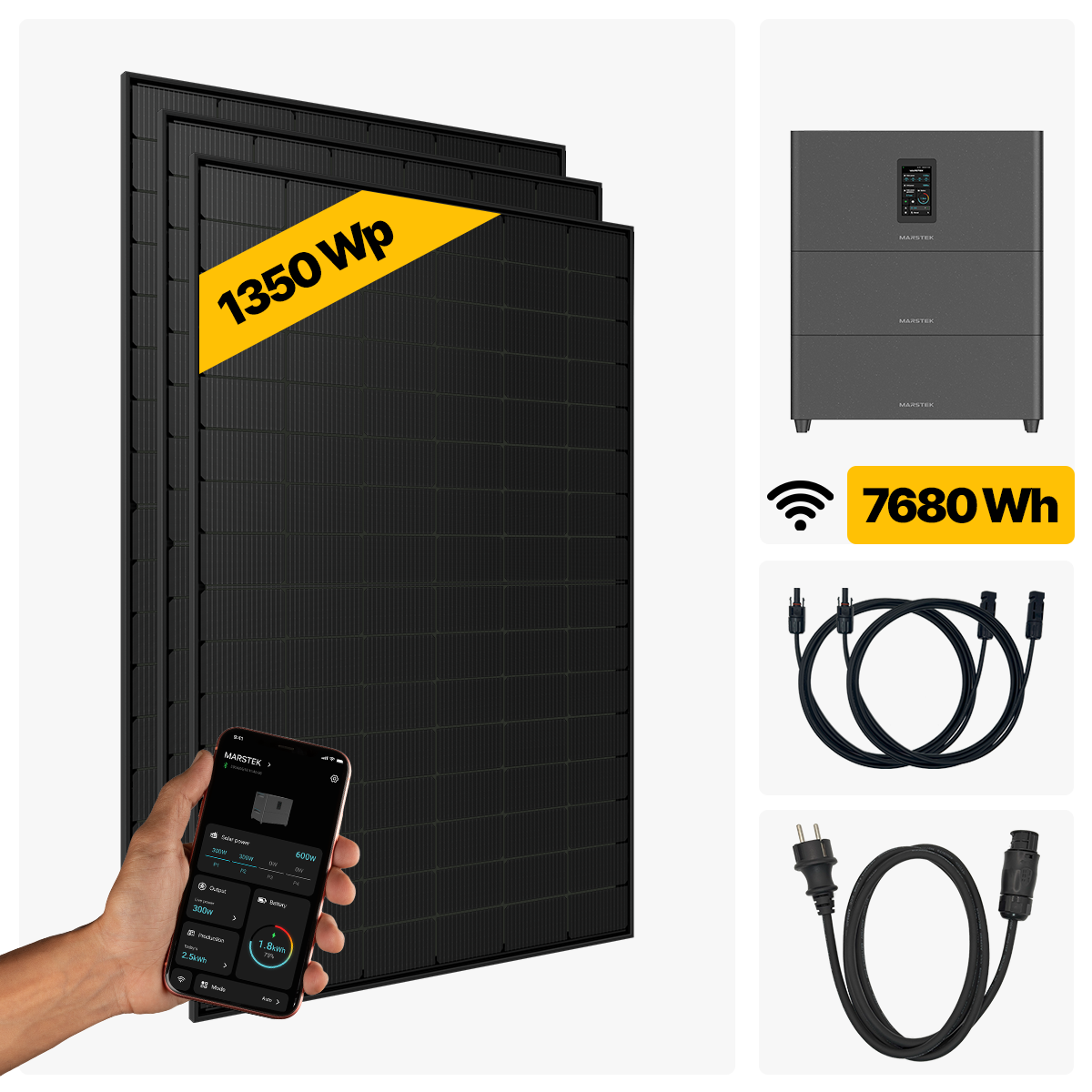 1350 W Balkonkraftwerk Full Black