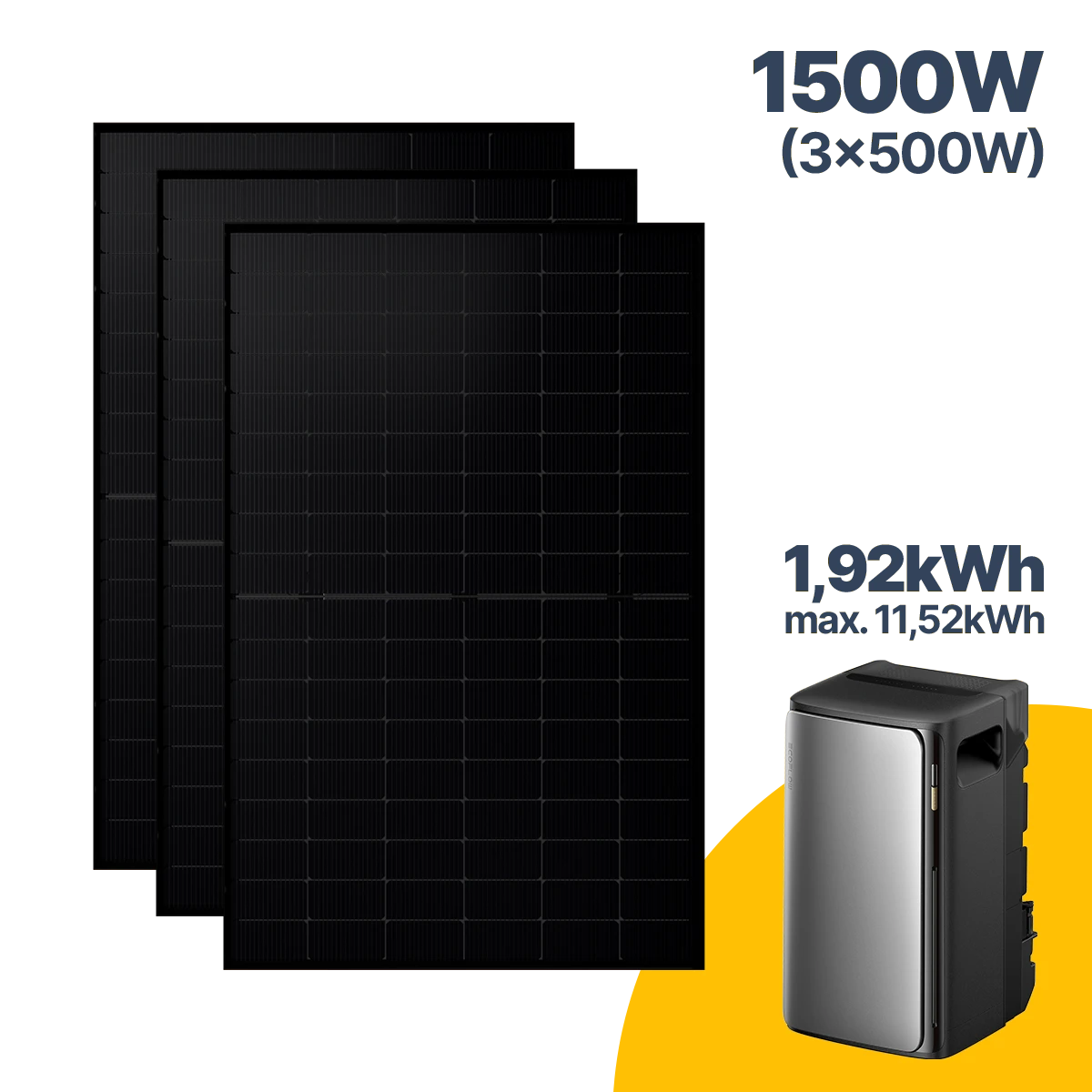 1500 W Balkonkraftwerk mit Speicher EcoFlow STREAM Ultra