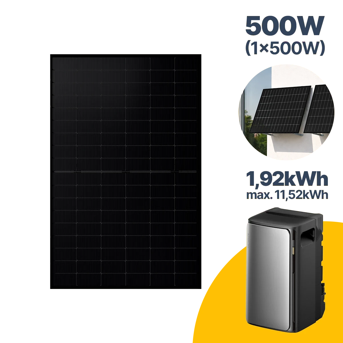 500 W Balkonkraftwerk mit Speicher EcoFlow STREAM Ultra
