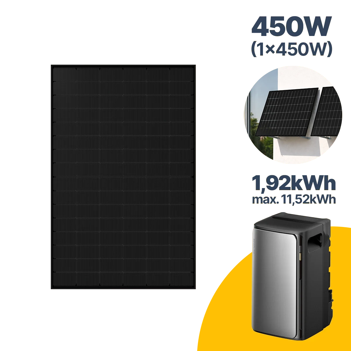 450 W Balkonkraftwerk mit Speicher EcoFlow STREAM Ultra