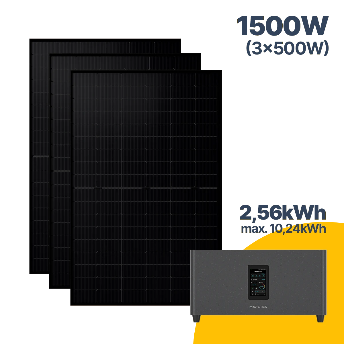 1500 W Balkonkraftwerk mit Speicher Jupiter C Plus