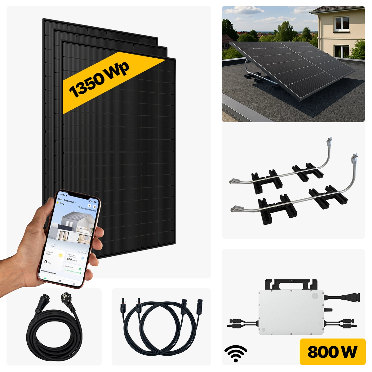 1350 W Balkonkraftwerk Full Black