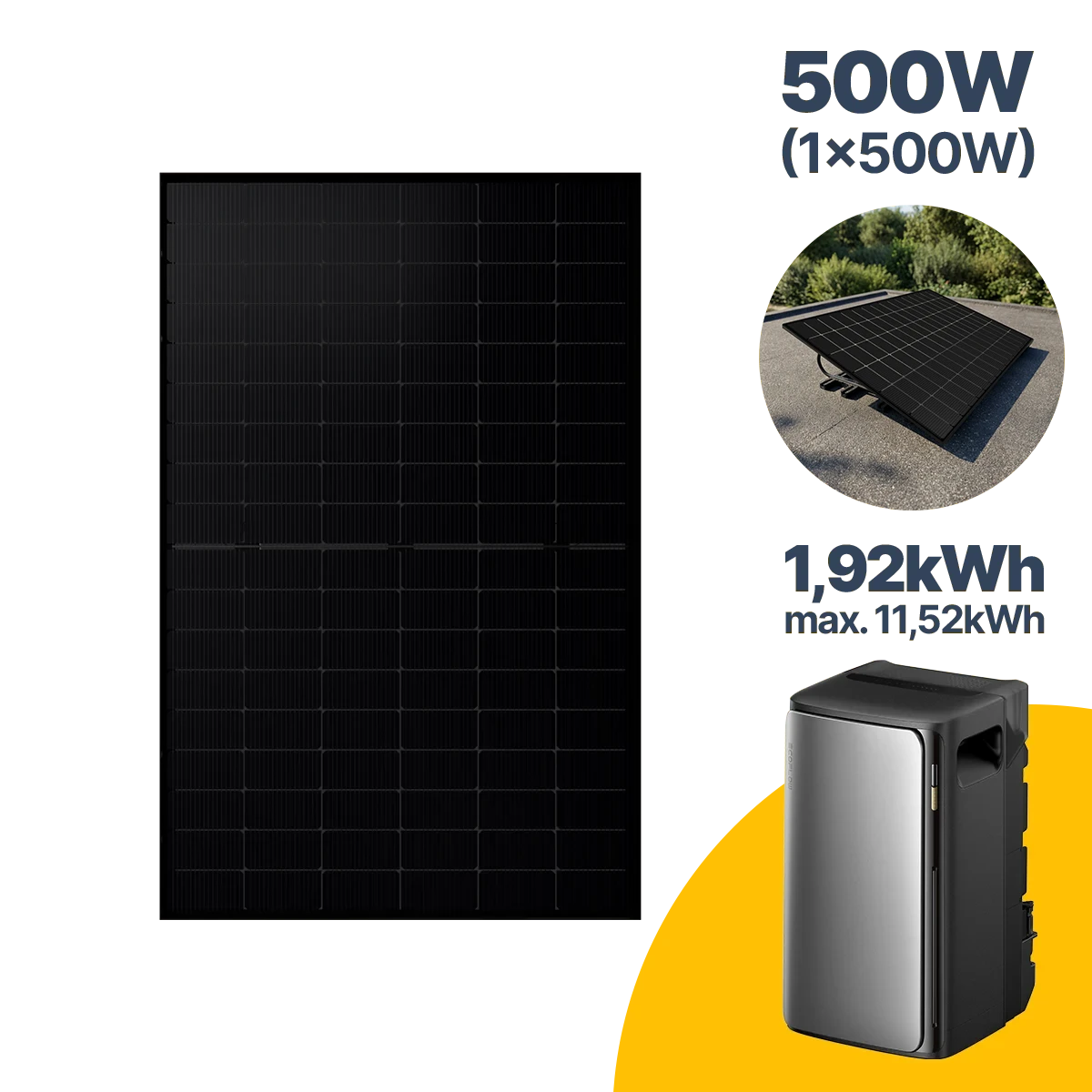 500 W Balkonkraftwerk mit Speicher EcoFlow STREAM Ultra