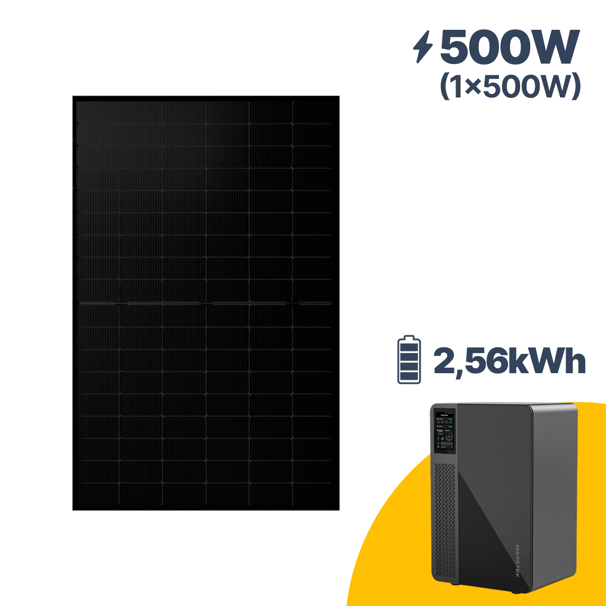 500 W Balkonkraftwerk mit Speicher Jupiter C
