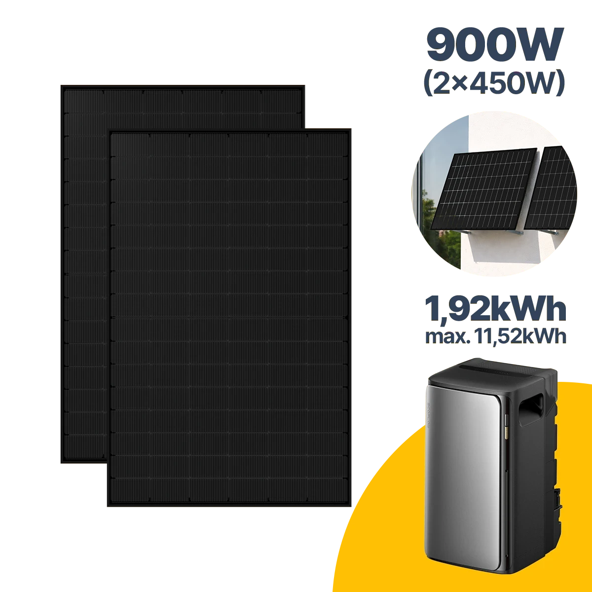 900 W Balkonkraftwerk mit Speicher EcoFlow STREAM Ultra