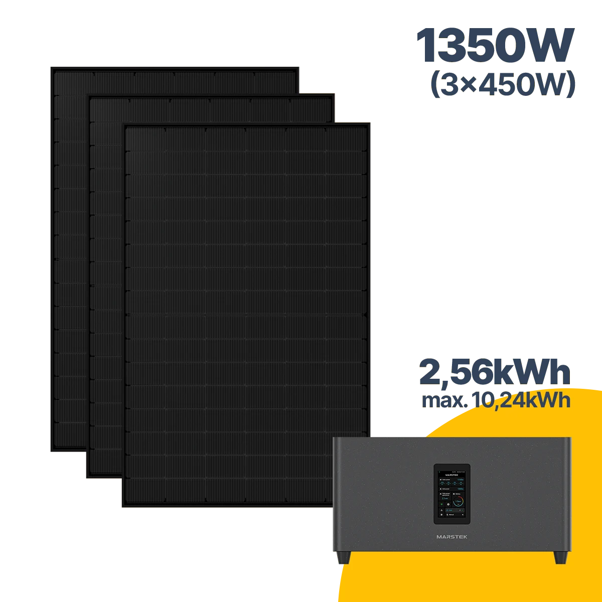 1350 W Balkonkraftwerk mit Speicher Jupiter C Plus