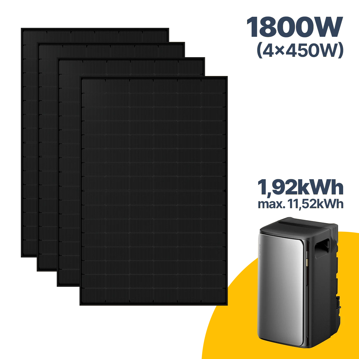 1800 W Balkonkraftwerk mit Speicher EcoFlow STREAM Ultra