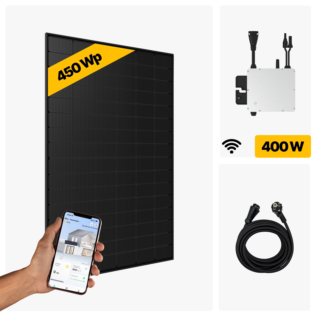 450 W Balkonkraftwerk Full Black