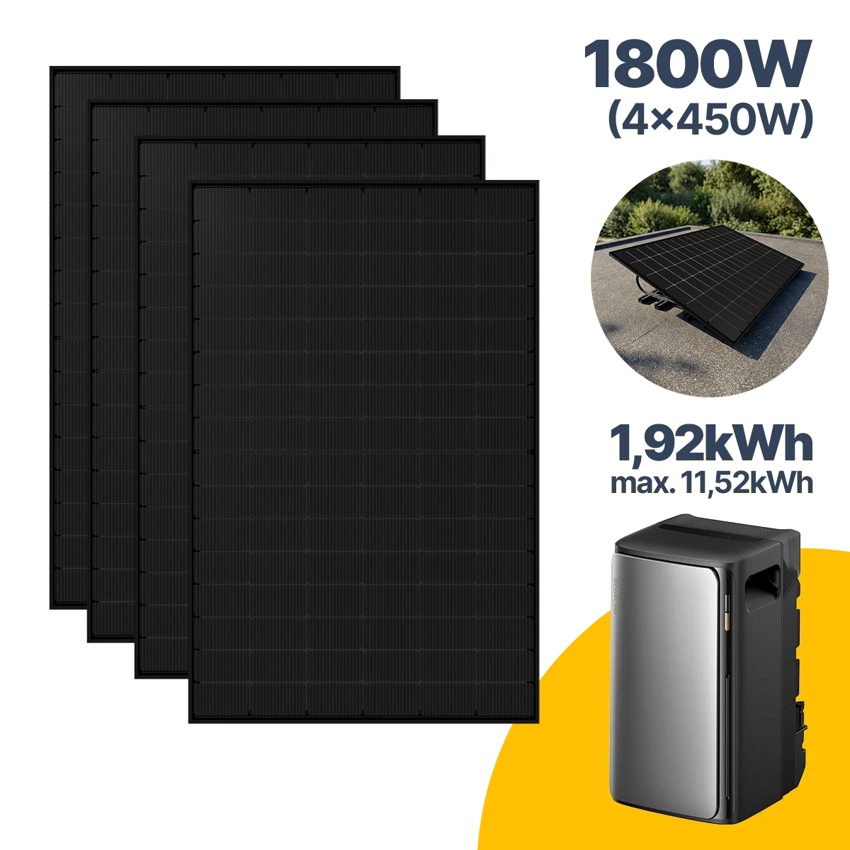 1800 W Balkonkraftwerk mit Speicher EcoFlow STREAM Ultra