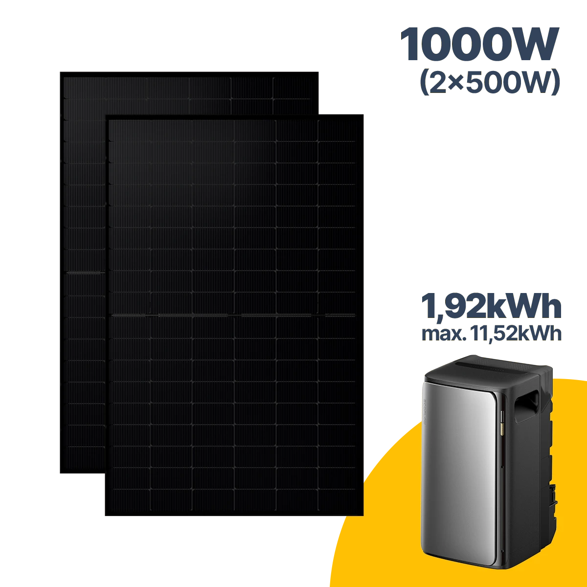 1000 W Balkonkraftwerk mit Speicher EcoFlow STREAM Ultra