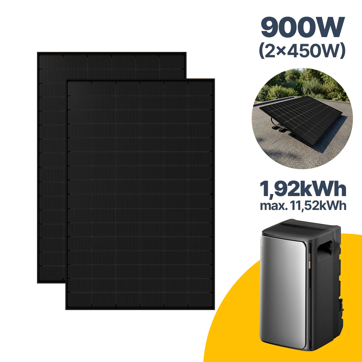900 W Balkonkraftwerk mit Speicher EcoFlow STREAM Ultra