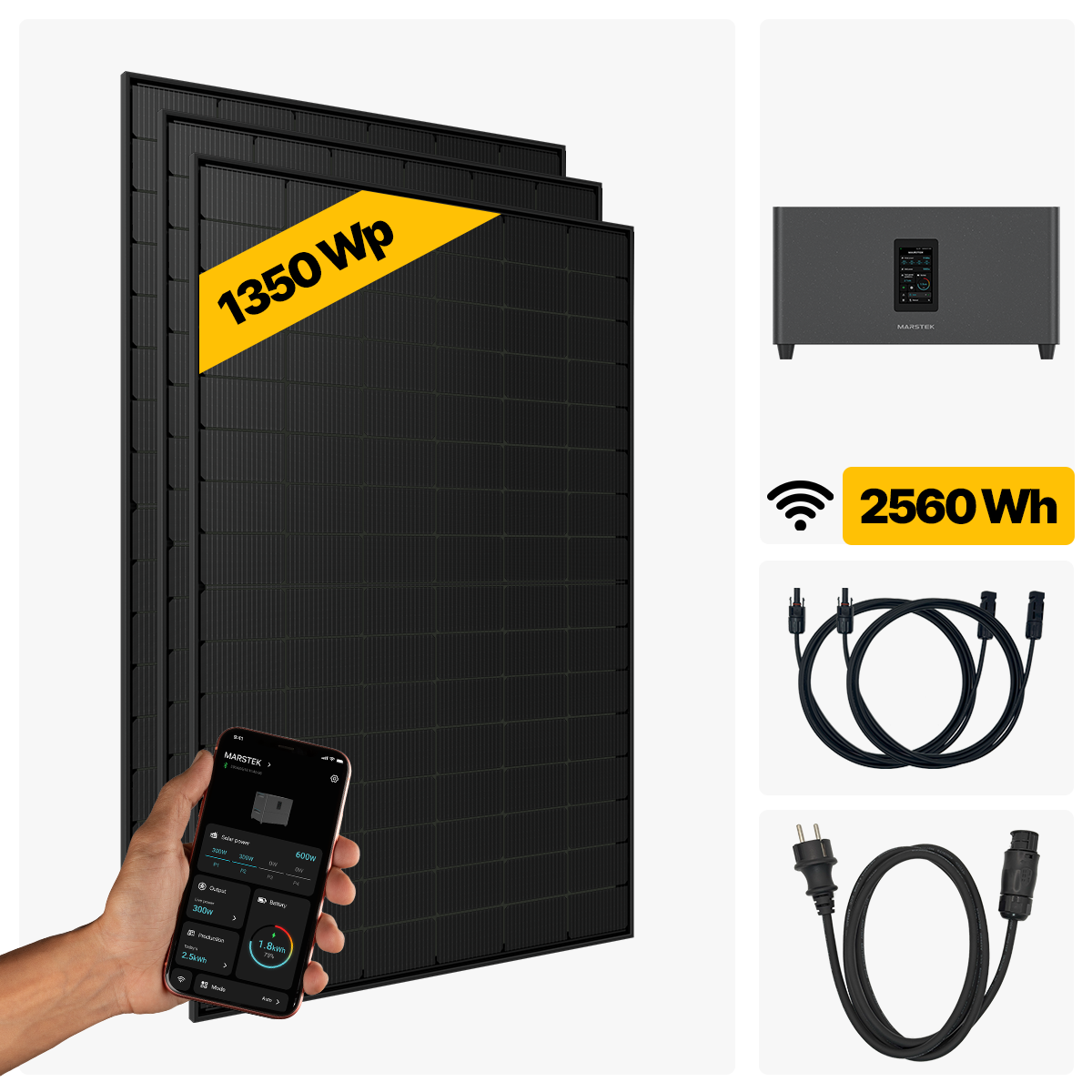 1350 W Balkonkraftwerk Full Black