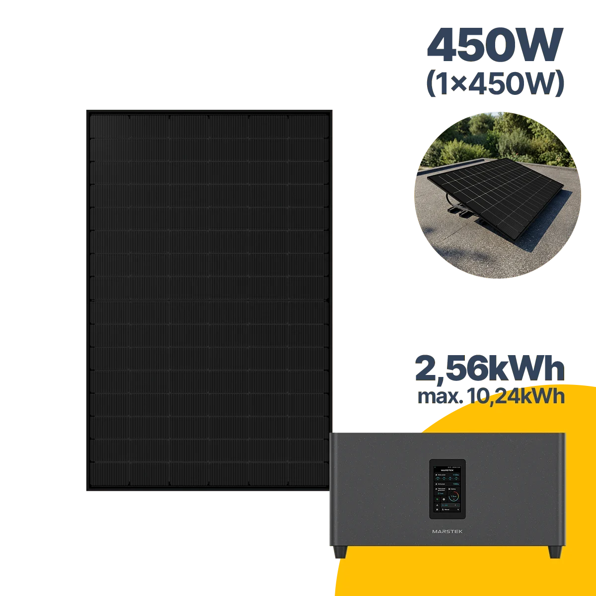 450 W Balkonkraftwerk mit Speicher Jupiter C Plus