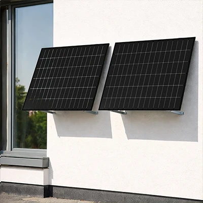 Balkonkraftwerk an Wand montieren