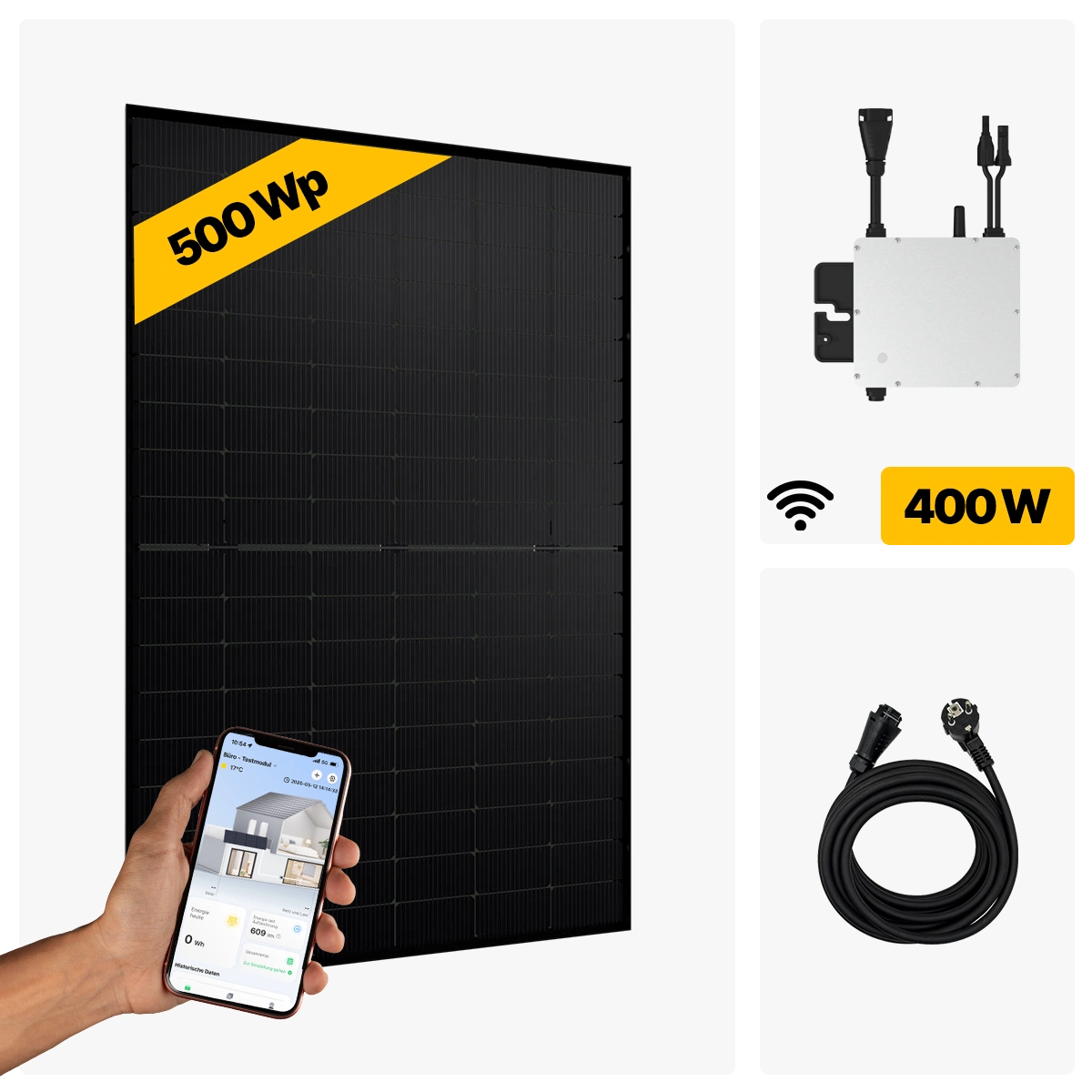 500 W Balkonkraftwerk Full Black