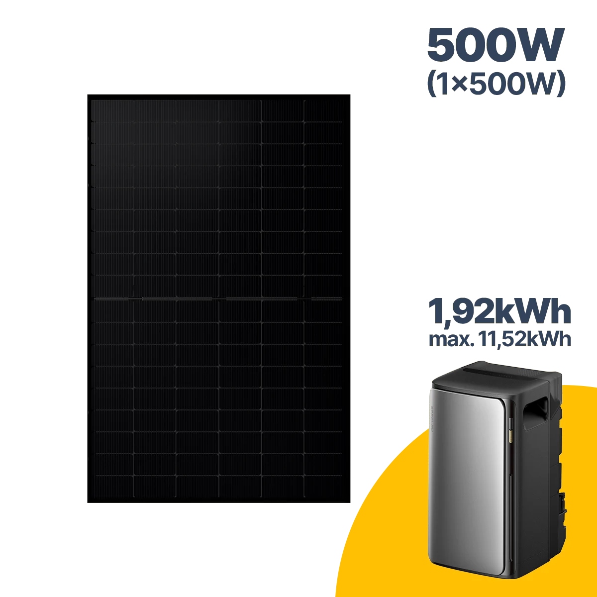 500 W Balkonkraftwerk mit Speicher EcoFlow STREAM Ultra