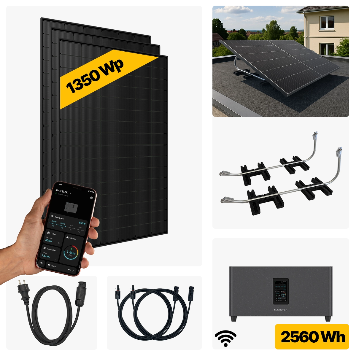 1350 W Balkonkraftwerk Full Black